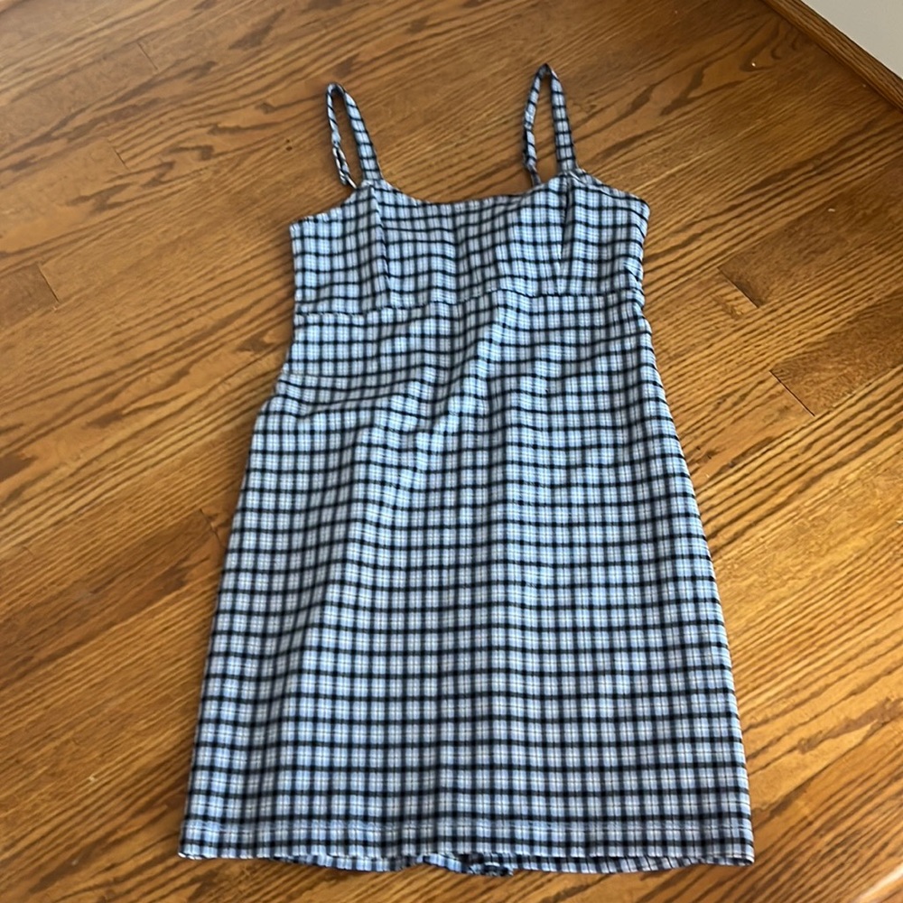 Hollister Plaid Stretch Dress – Women’s Mini Dress